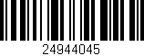 Código de barras (EAN, GTIN, SKU, ISBN): '24944045'