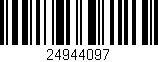 Código de barras (EAN, GTIN, SKU, ISBN): '24944097'