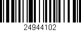 Código de barras (EAN, GTIN, SKU, ISBN): '24944102'