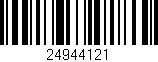 Código de barras (EAN, GTIN, SKU, ISBN): '24944121'