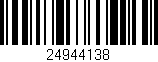 Código de barras (EAN, GTIN, SKU, ISBN): '24944138'