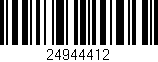 Código de barras (EAN, GTIN, SKU, ISBN): '24944412'