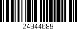 Código de barras (EAN, GTIN, SKU, ISBN): '24944689'
