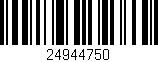 Código de barras (EAN, GTIN, SKU, ISBN): '24944750'