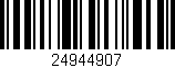 Código de barras (EAN, GTIN, SKU, ISBN): '24944907'