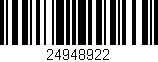Código de barras (EAN, GTIN, SKU, ISBN): '24948922'