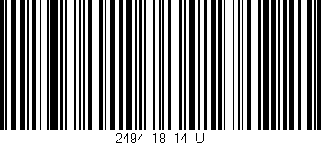 Código de barras (EAN, GTIN, SKU, ISBN): '2494_18_14_U'