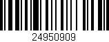 Código de barras (EAN, GTIN, SKU, ISBN): '24950909'