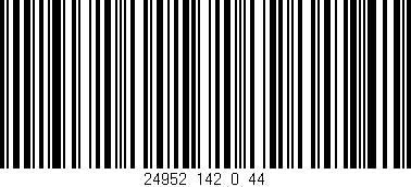 Código de barras (EAN, GTIN, SKU, ISBN): '24952_142_0_44'