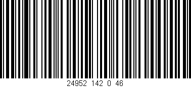 Código de barras (EAN, GTIN, SKU, ISBN): '24952_142_0_46'