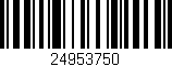 Código de barras (EAN, GTIN, SKU, ISBN): '24953750'