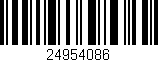 Código de barras (EAN, GTIN, SKU, ISBN): '24954086'