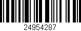 Código de barras (EAN, GTIN, SKU, ISBN): '24954287'
