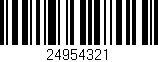 Código de barras (EAN, GTIN, SKU, ISBN): '24954321'