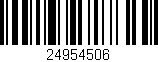 Código de barras (EAN, GTIN, SKU, ISBN): '24954506'