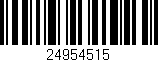 Código de barras (EAN, GTIN, SKU, ISBN): '24954515'