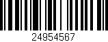 Código de barras (EAN, GTIN, SKU, ISBN): '24954567'