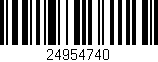 Código de barras (EAN, GTIN, SKU, ISBN): '24954740'