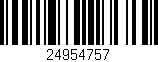 Código de barras (EAN, GTIN, SKU, ISBN): '24954757'