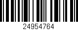 Código de barras (EAN, GTIN, SKU, ISBN): '24954764'