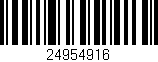 Código de barras (EAN, GTIN, SKU, ISBN): '24954916'