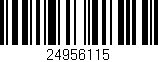 Código de barras (EAN, GTIN, SKU, ISBN): '24956115'