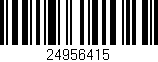 Código de barras (EAN, GTIN, SKU, ISBN): '24956415'