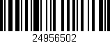 Código de barras (EAN, GTIN, SKU, ISBN): '24956502'