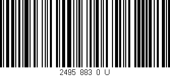Código de barras (EAN, GTIN, SKU, ISBN): '2495_883_0_U'