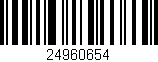 Código de barras (EAN, GTIN, SKU, ISBN): '24960654'