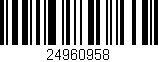 Código de barras (EAN, GTIN, SKU, ISBN): '24960958'