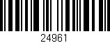 Código de barras (EAN, GTIN, SKU, ISBN): '24961'
