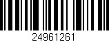 Código de barras (EAN, GTIN, SKU, ISBN): '24961261'