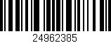 Código de barras (EAN, GTIN, SKU, ISBN): '24962385'