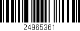 Código de barras (EAN, GTIN, SKU, ISBN): '24965361'