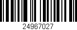 Código de barras (EAN, GTIN, SKU, ISBN): '24967027'