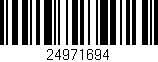 Código de barras (EAN, GTIN, SKU, ISBN): '24971694'