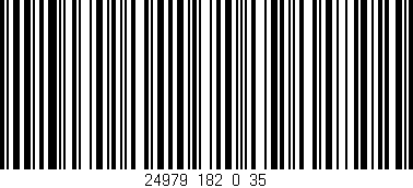 Código de barras (EAN, GTIN, SKU, ISBN): '24979_182_0_35'
