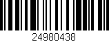 Código de barras (EAN, GTIN, SKU, ISBN): '24980438'