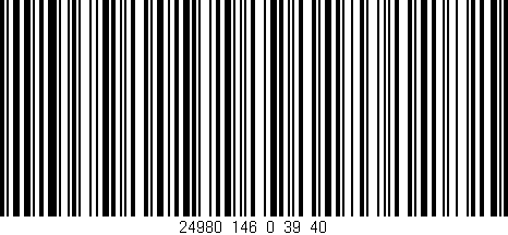 Código de barras (EAN, GTIN, SKU, ISBN): '24980_146_0_39/40'