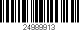Código de barras (EAN, GTIN, SKU, ISBN): '24989913'