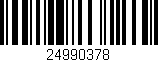 Código de barras (EAN, GTIN, SKU, ISBN): '24990378'