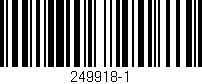 Código de barras (EAN, GTIN, SKU, ISBN): '249918-1'