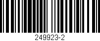 Código de barras (EAN, GTIN, SKU, ISBN): '249923-2'