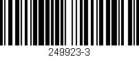 Código de barras (EAN, GTIN, SKU, ISBN): '249923-3'