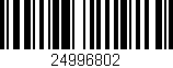 Código de barras (EAN, GTIN, SKU, ISBN): '24996802'