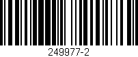 Código de barras (EAN, GTIN, SKU, ISBN): '249977-2'
