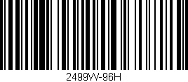 Código de barras (EAN, GTIN, SKU, ISBN): '2499W-96H'