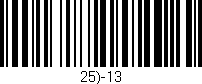 Código de barras (EAN, GTIN, SKU, ISBN): '25)-13'