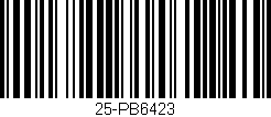Código de barras (EAN, GTIN, SKU, ISBN): '25-PB6423'